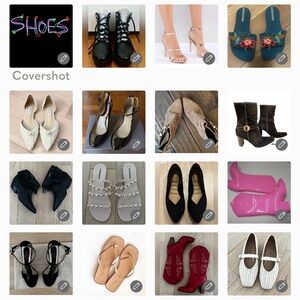 Sandals heels boots sneakers loafers